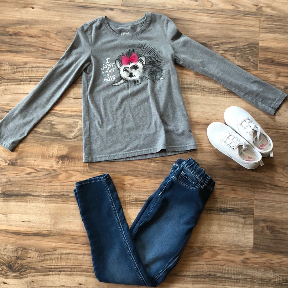 Porcupine girls long sleeve t shirt